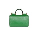 Dolce & Gabbana DG Logo Grainy Leather Top Handle Crossbody Bag